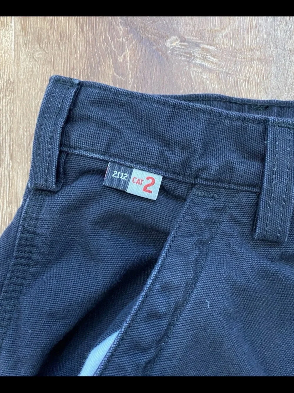 Carhartt FR Cargo Pants Mens 42x32 Black Fire Resistant CAT 2 FRB240-BLK